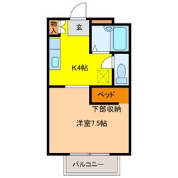 マルニヤコーポ　２の物件間取画像